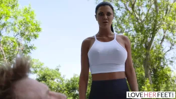 LoveHerFeet Foot Worshiping My Friend&#039;s Lusty British Wife