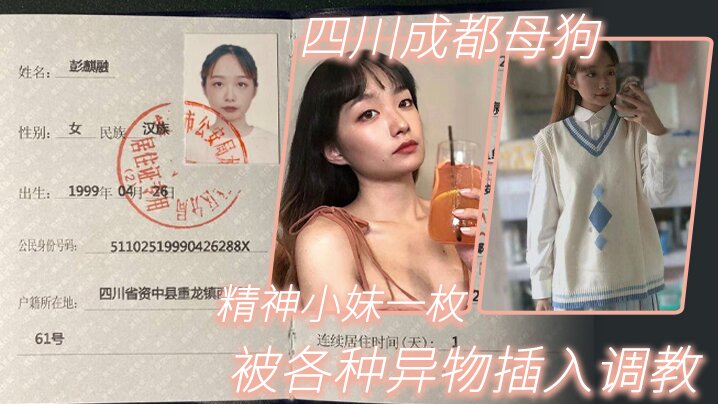 四.川成.都母狗 .精神.小妹.一枚，各.种异.物插入.被人.调教