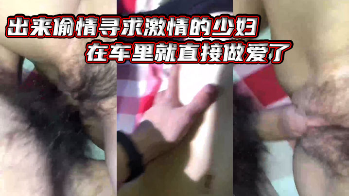 出.来偷情.寻求激情.的少妇，在车.里.就直接做.爱了，‘爸.爸_插得豪.爽，使.劲艹我，啊.啊不要不.要‘，骚货.被艹的嗷.嗷叫_内射.她！